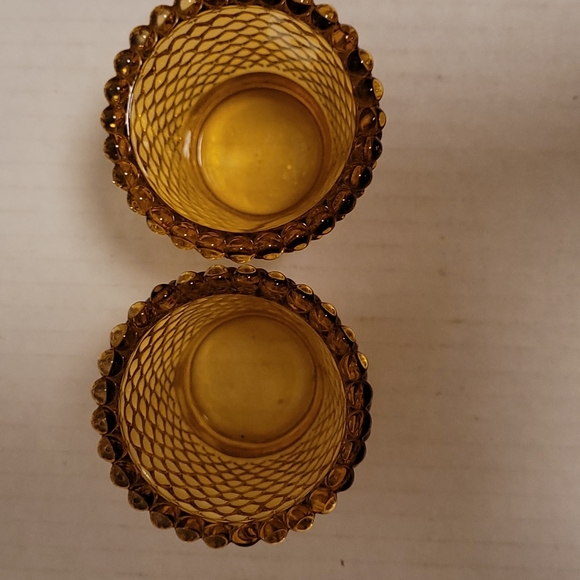 Pair of Vintage Hobnail Tea Light Votive Candle/ Toothpick Holder - Picture 4 of 13